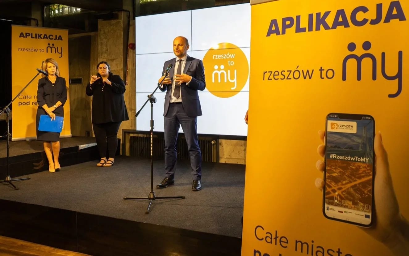 Aplikacja Rzeszów to my i Konrad Fijołek